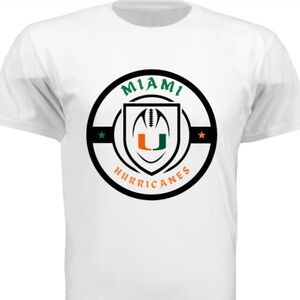 Miami Hurricanes Football T Shirt NWOT